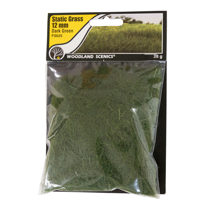 Static Grass Dark Green 12mm