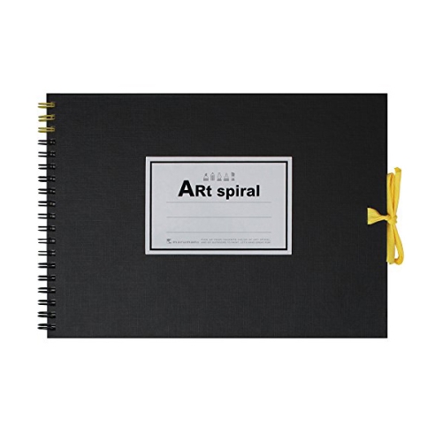 Art spiral 스케치북 F1 Black 162x225mm 24매