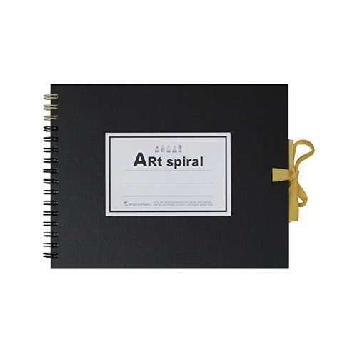 Art spiral 스케치북 F0 Black 142x185mm 24매