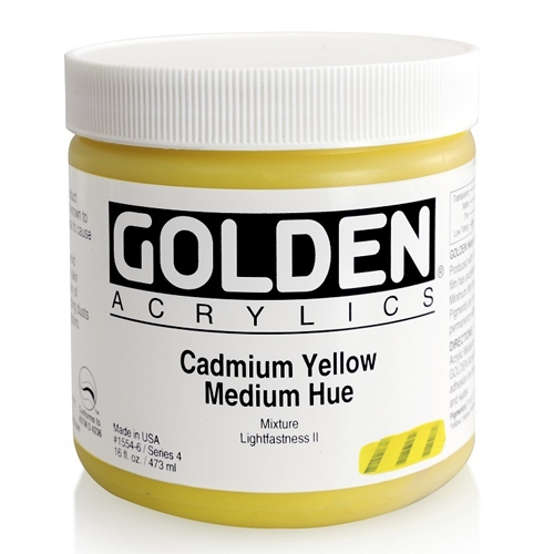 Cadmium Yellow Medium (16oz HB Acrylic)