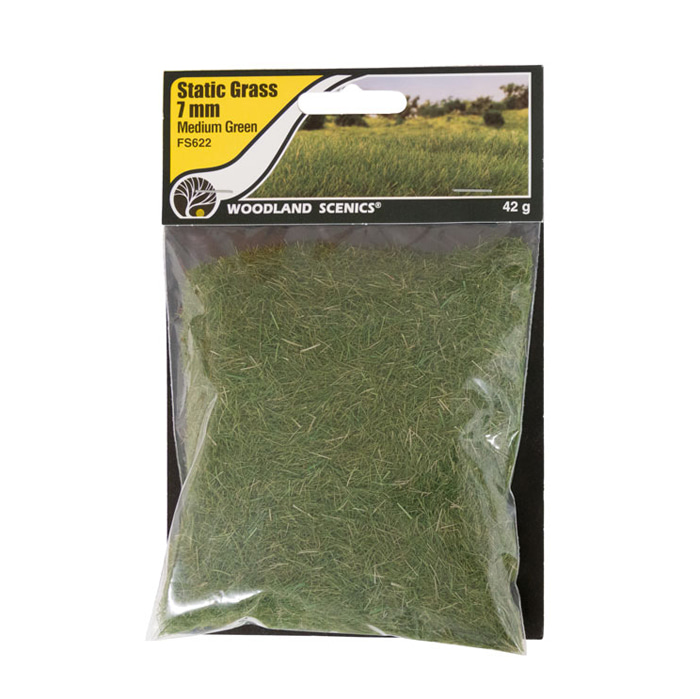Static Grass Medium Green 7mm