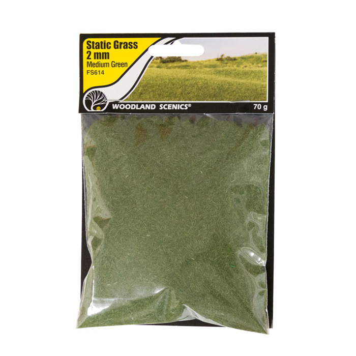 Static Grass Medium Green 2mm