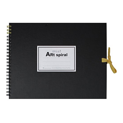 Art spiral 스케치북 F2 Black 192x245mm 24매